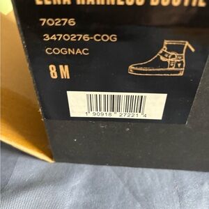 Frye Cognac Leather Ankle Booties